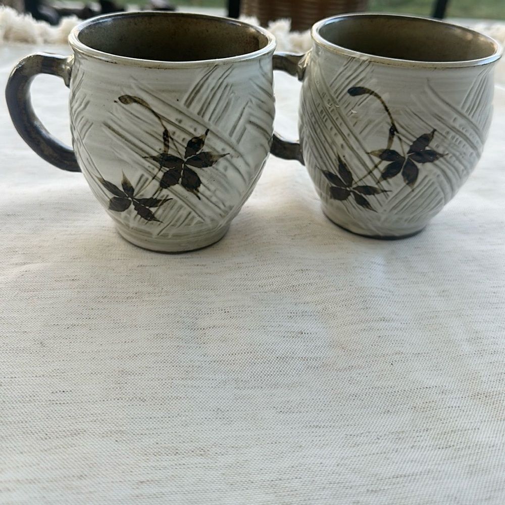 2 Handmade Pottery Mugs